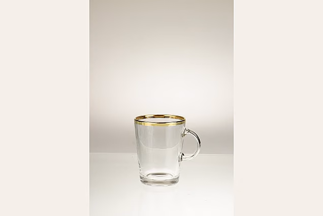 Faro Gold-FDO-szklanka do herbaty z uchem 250ml