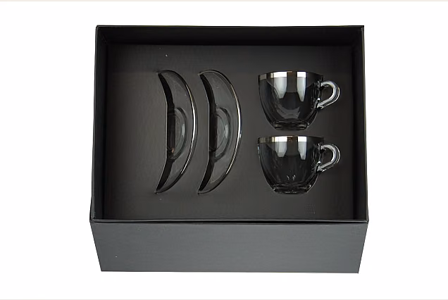 Faro Platinum-FPP-2 szt filiżanki do espresso ze spodkiem