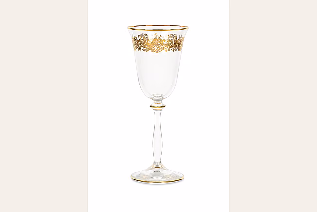 Luksusowe złocone kieliszki do wina białego 185ml Charme-CHRC-