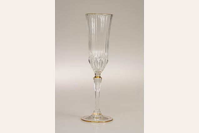 Eleganckie kieliszki do szampana 180ml ze złotym paskiem ADAGIO GOLD-ADGA