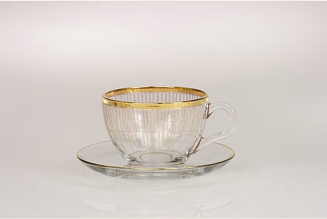 Rain Gold-RGH-Filiżanki do cappuccino ze spodkiem