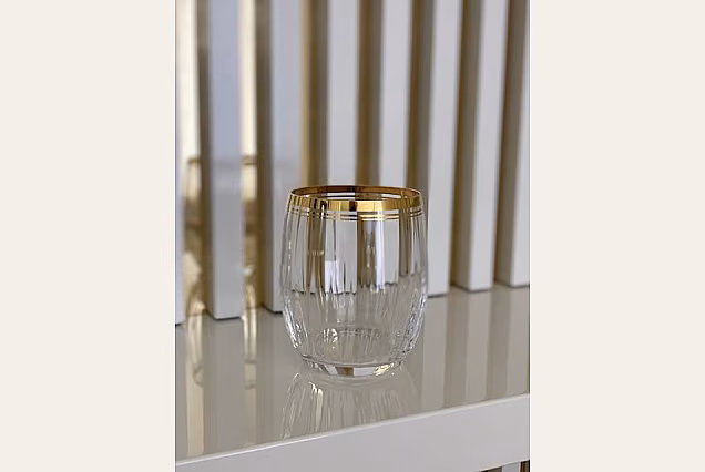 Marble Gold-MGE-szklanki niskie 300ml