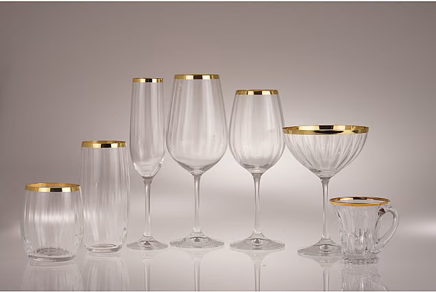 Faro Gold Optic-FGOC-kieliszki do wina 350ml
