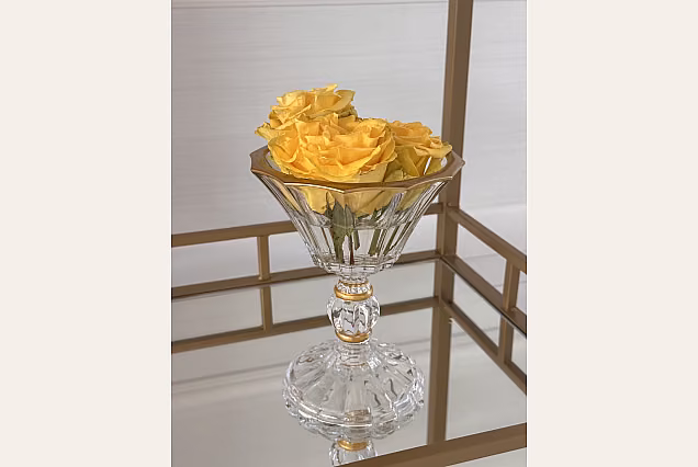Marigold-ME-misa na nodze śr 15cm ze złotym rantem