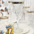 Piekne kieliszki do wody 280ml z platynowym zdobieniem Sofia Crystal-SCB