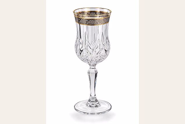 Luksusowe kieliszki do wina 230ml dekorowane Opera Platin-OCB
