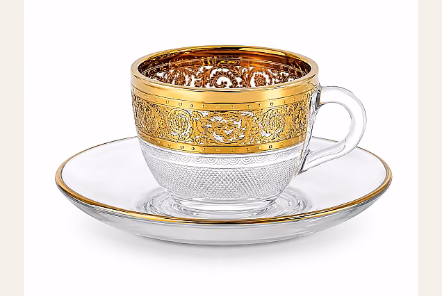 Komplet 6szt filiżanki do espresso ze spodkiem _Palace