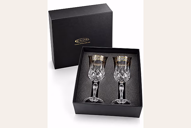 Zestaw 2 szt do wina 230ml dekorowane Opera Platin